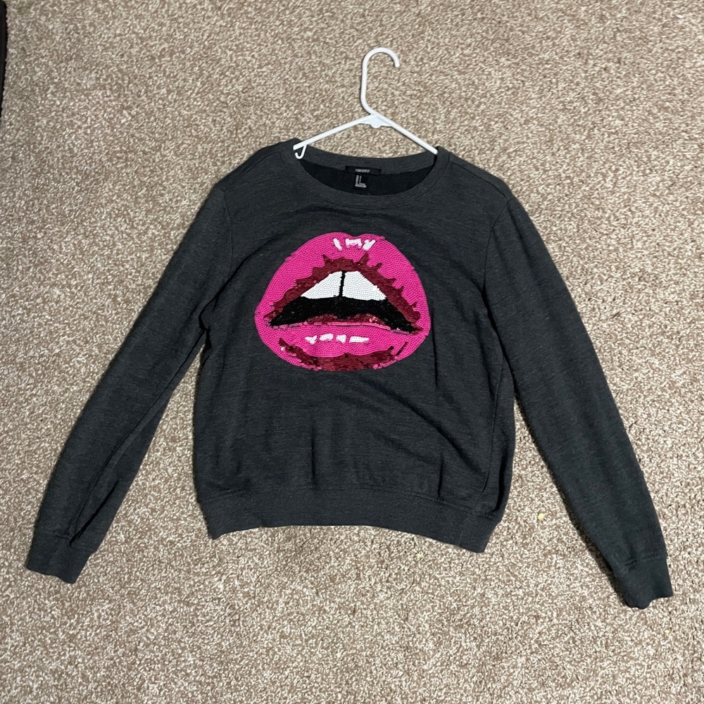 Barley worn forever 21 large sweatshirt